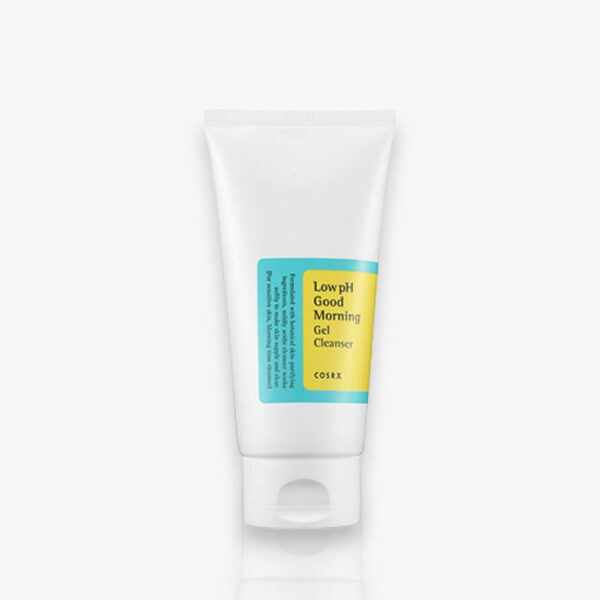 Cosrx Low pH Good Morning Gel Cleanser 150ml, gel nettoyant doux au pH faible, pour purifier la peau en douceur tout en respectant son équilibre naturel.