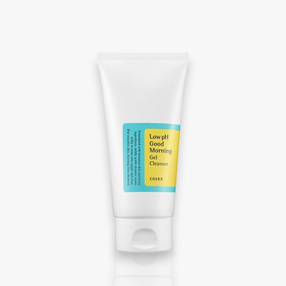 Cosrx Low pH Good Morning Gel Cleanser 150ml, gel nettoyant doux au pH faible, pour purifier la peau en douceur tout en respectant son équilibre naturel.