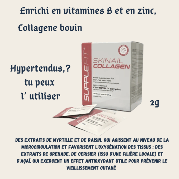 SKINAIL COLLAGEN - Complément alimentaire pour la peau, les cheveux et les ongles(délai de livraison 6 jours)