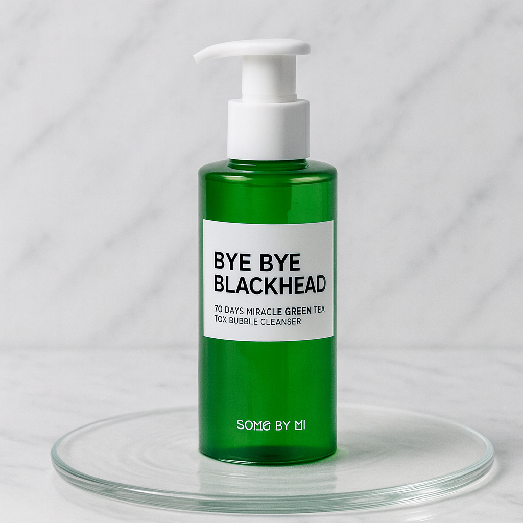 SOME BY MI – Nettoyant moussant détoxifiant miracle 30 jours anti-points noirs au thé vert – 120g