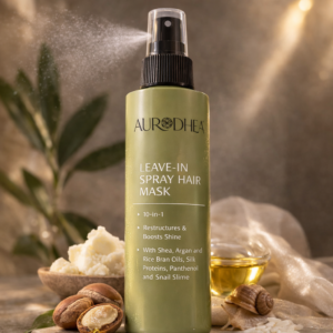 Masque capillaire en spray à la bave 150 ml | Enrichi en huiles de Karité, Argan, son de Riz, Protéines de la Soie et Panthénol